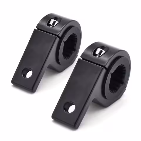 Sada 2 univerzálních hliníkových držáků 22-32mm pro příslušenství – světla, kamery, zrcátka pro koloběžku, kolo, moto, ATV