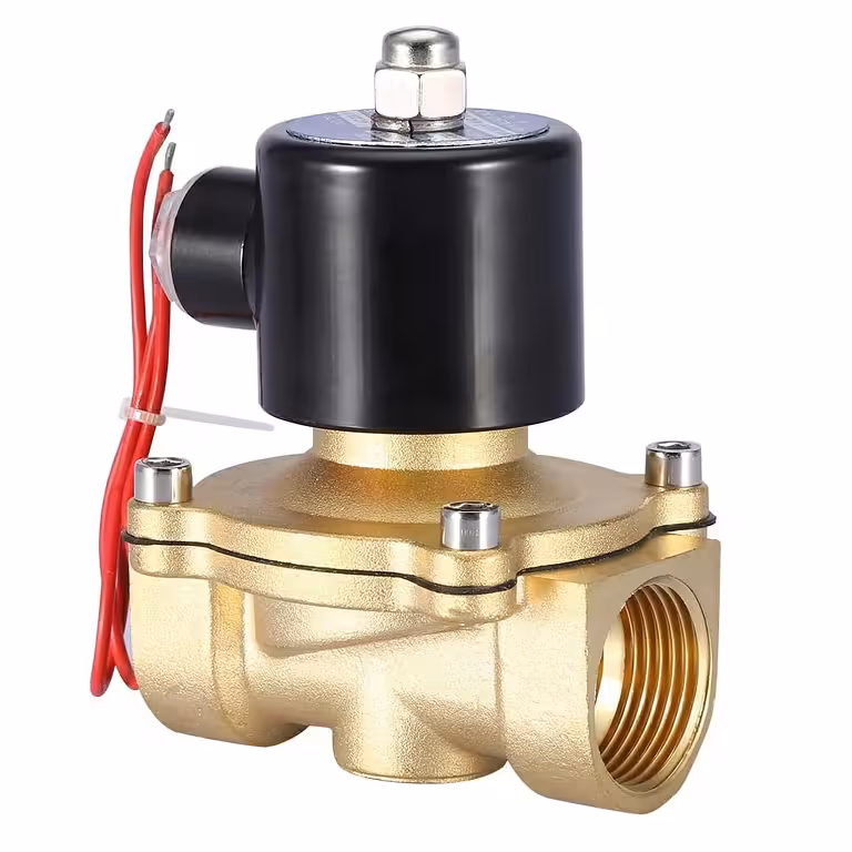 Elektromagnetický ventil 1 palec AC 220V s mosazným tělem – pro vodu, zavlažování a průmyslovou automatizaci