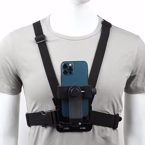 Popruhový držák na hrudník pro telefon a kameru GoPro – nastavitelný chest mount systém