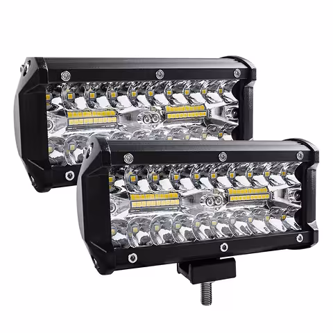 Sada 2 LED BAR světlometů pro auto 240W – 24000LM, 12V/24V pro traktor, nákladní auto, ATV, offroad