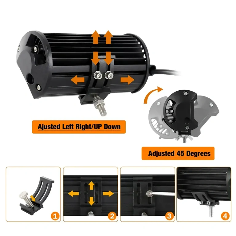 Sada dvou LED BAR s pevnou montáží, určeno pro off‑road vozidla