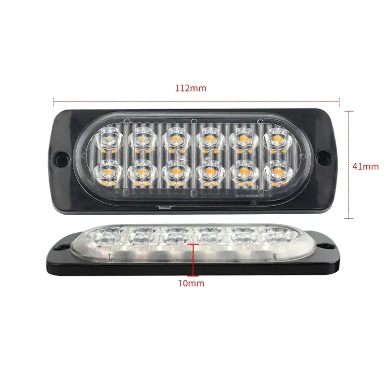 Voděodolný a prachotěsný žlutý auto stroboskop vhodný pro všechny povětrnostní podmínky