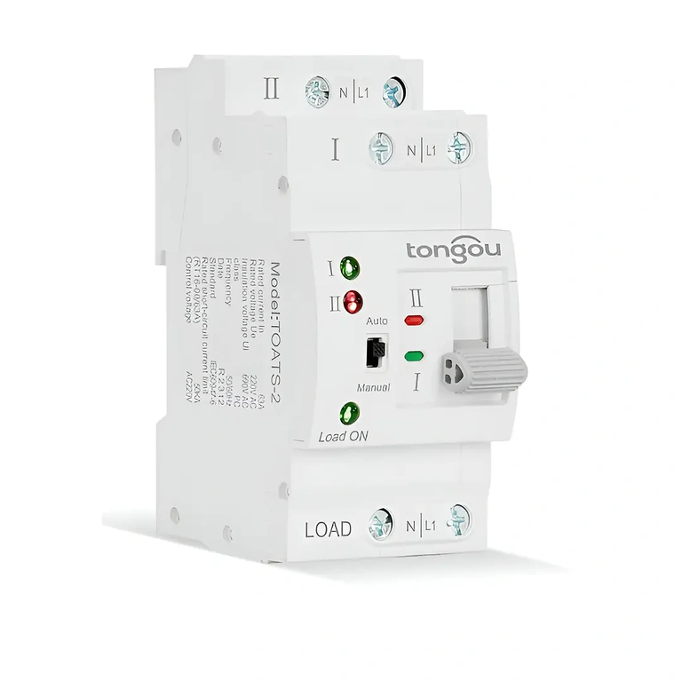 ATS zařízení fotografováno z pravého úhlu pro boční perspektivu