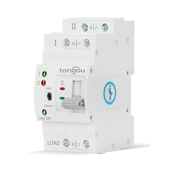 Boční pohled na automatický přepínač