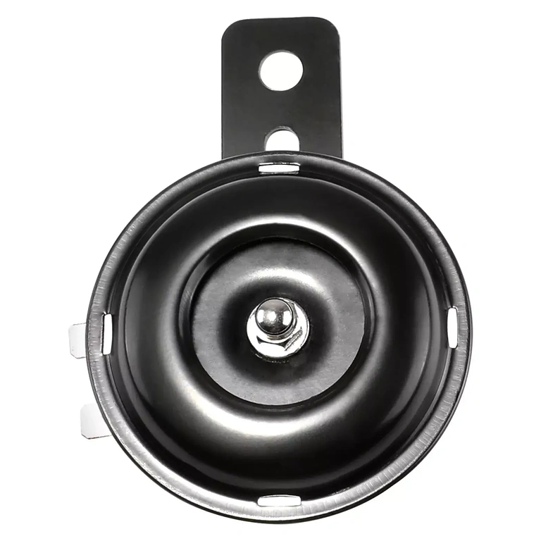 Elektrický klakson namontovaný na řídítka s intenzitou 105 decibelů