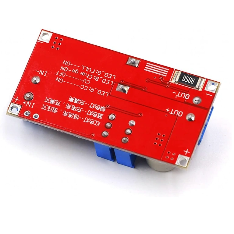 XL4015 buck konvertor – zadní pohled