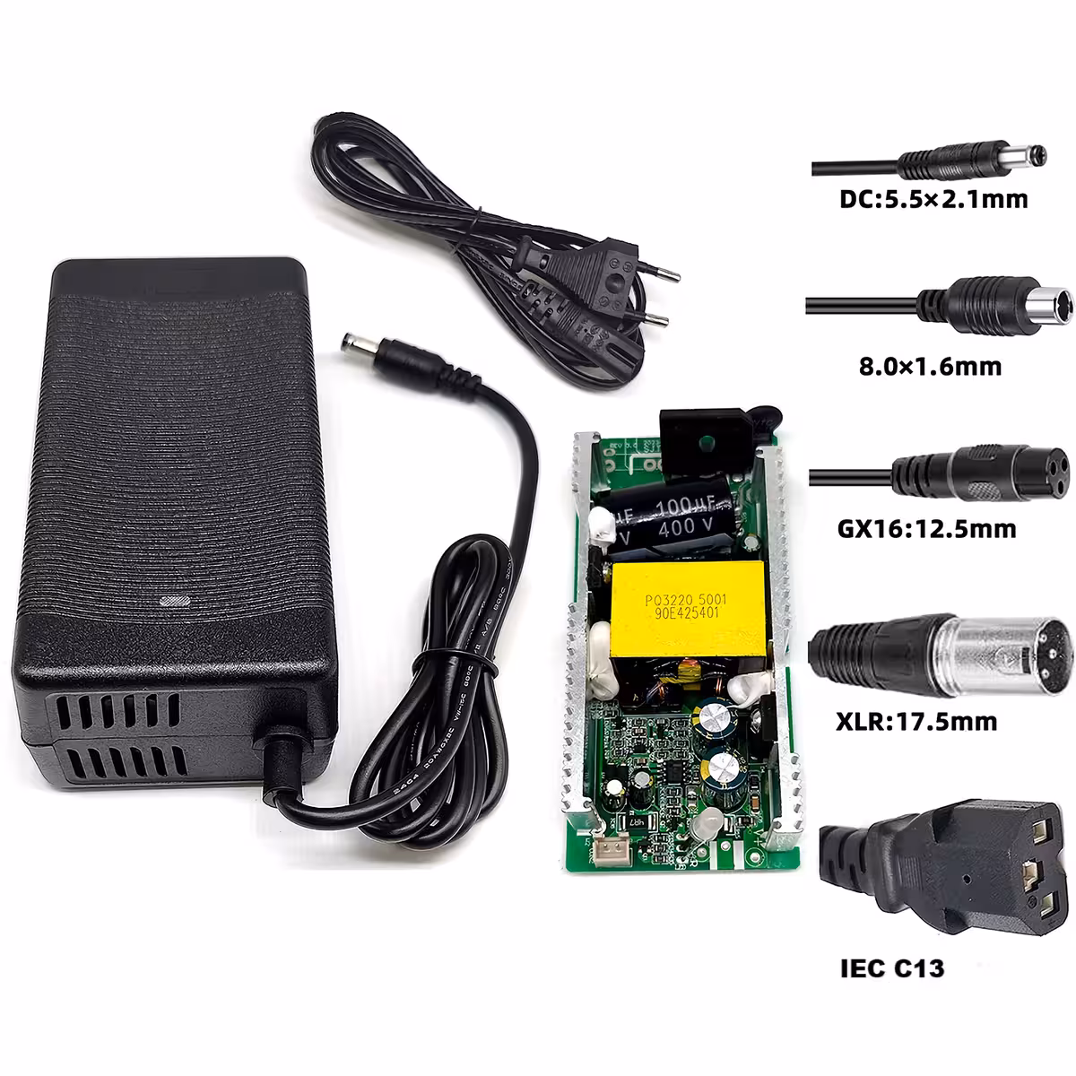 Nabíječka 60V–67,2V 2A kompatibilní s různými elektrickými vozidly, CityCoco, Harley, koloběžky a kola