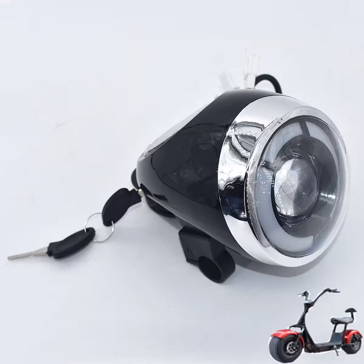 LED světlomet pro elektrické skútry Harley 60V s efektivním osvětlením