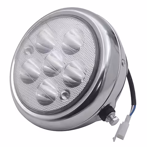 Přední světlo LED kulaté 5 palců pro elektrickou koloběžku, motocykl, Citycoco a Harley – osvětlení 12V–80V