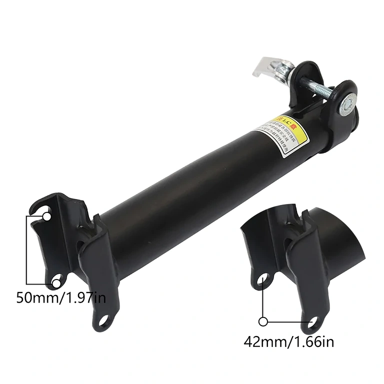 Rameno s tlumičem pro absorpci nárazů u sedla elektrického skútru