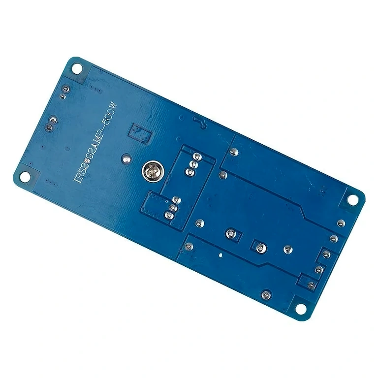 Mono zesilovač 500W – zadní pohled Zadní pohled na kit mono zesilovače 500W IRS2092