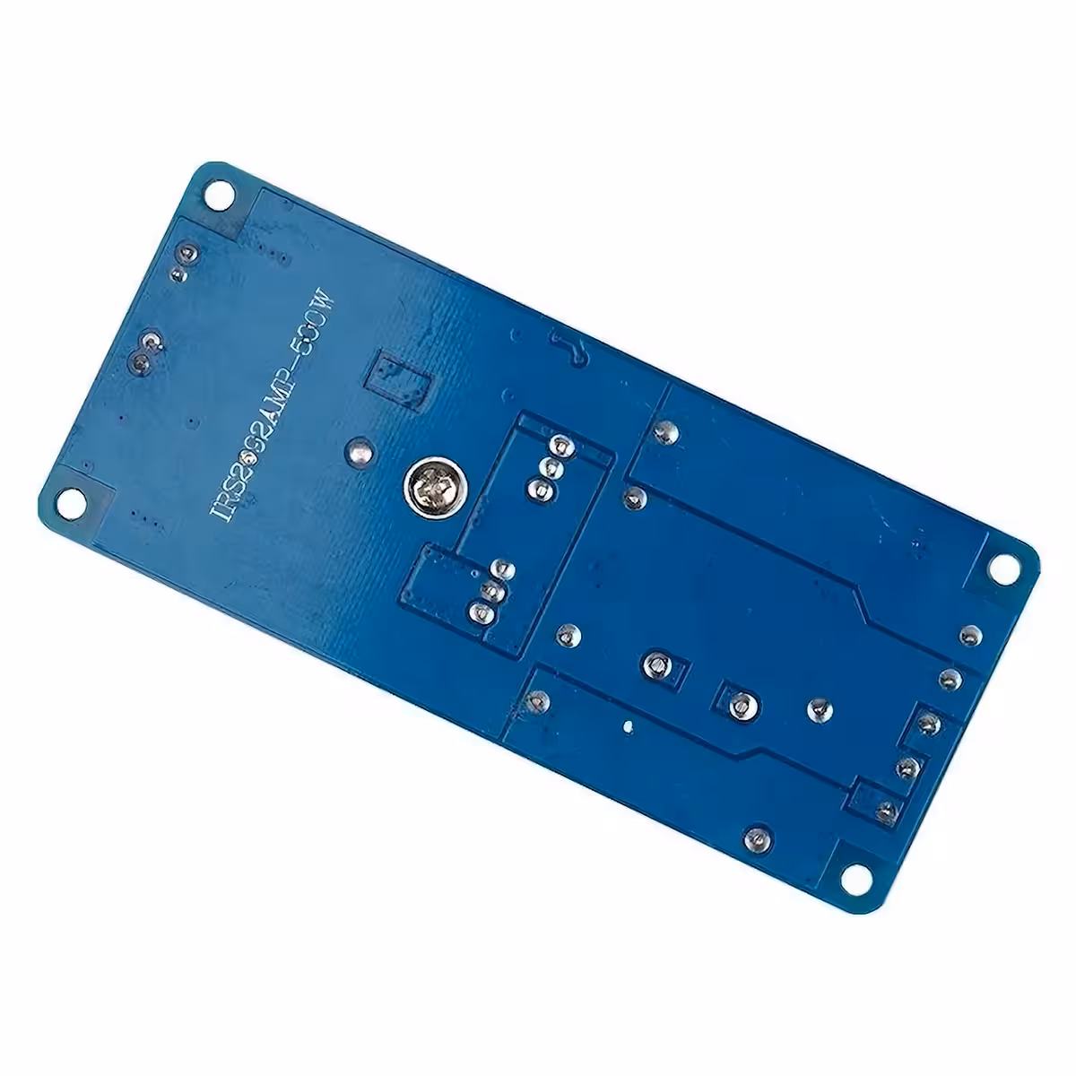 Zadní pohled na kit mono zesilovače 500W IRS2092