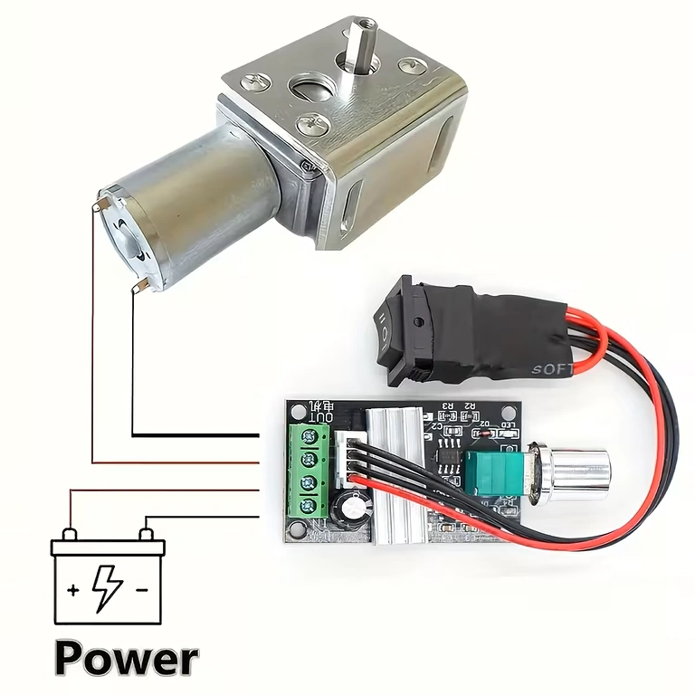 Připojení PWM regulátoru pro DC motory