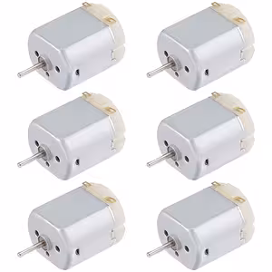 Mini DC motor 130, pohled zepředu, sada 6 kusů