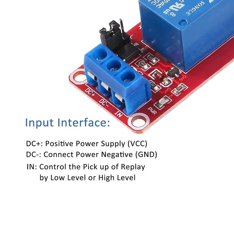 Sada relé modulů 5V s optočlenem, 1 kanál, kompatibilní s Arduino a Raspberry Pi