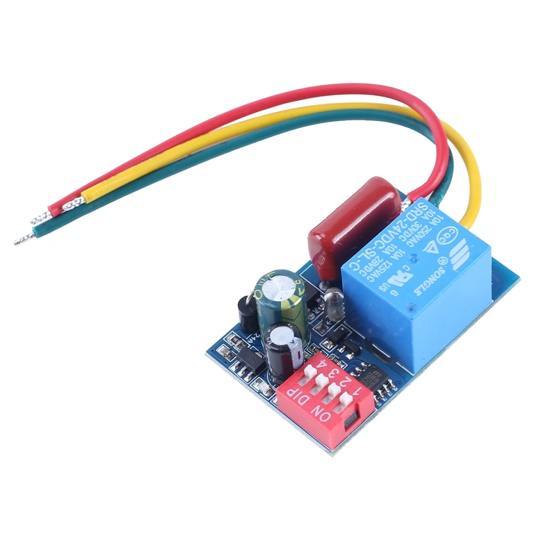 Komponenty mechanického/analogového časového relé – detailní pohled