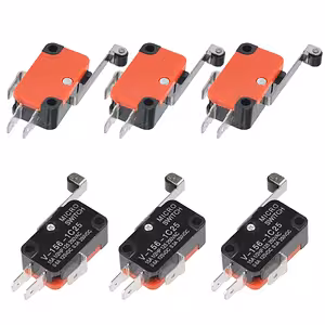 Koncový spínač V-156-1C25 s dlouhou pákou – hlavní pohled