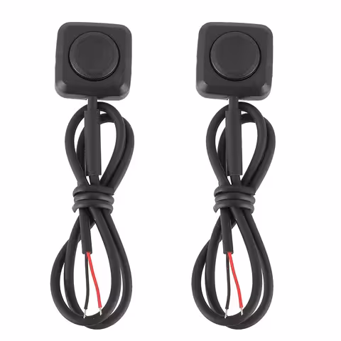 Sada 2 ks: Auto/Moto Tlačítko s Návratem 12V/24V – Mini Tlačítko Push Bez Zajištění