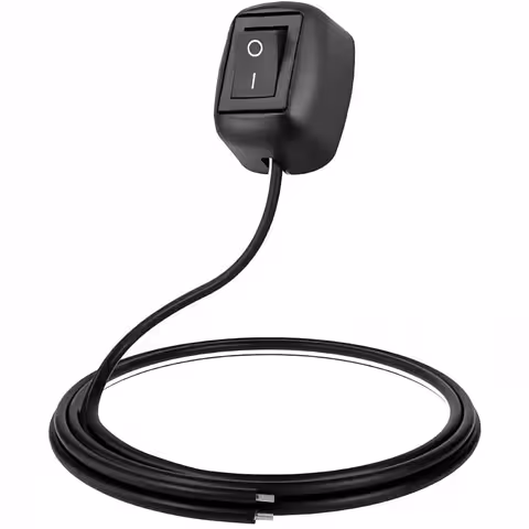 ON/OFF Tlačítko Auto/Moto s Povrchovou Montáží – Přepínač 12V/24V DC, 10A peak, Kabel 60cm