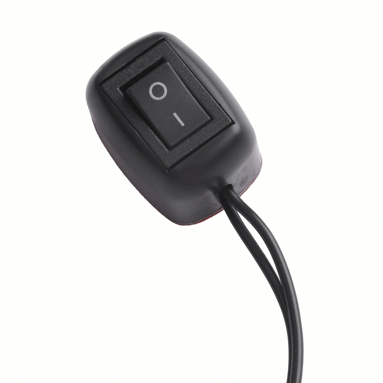 Spínač ON/OFF s povrchovou montáží – přední pohled