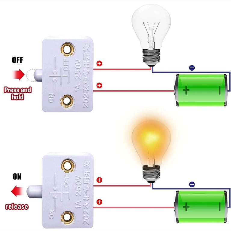 Příklad připojení spínače skříně