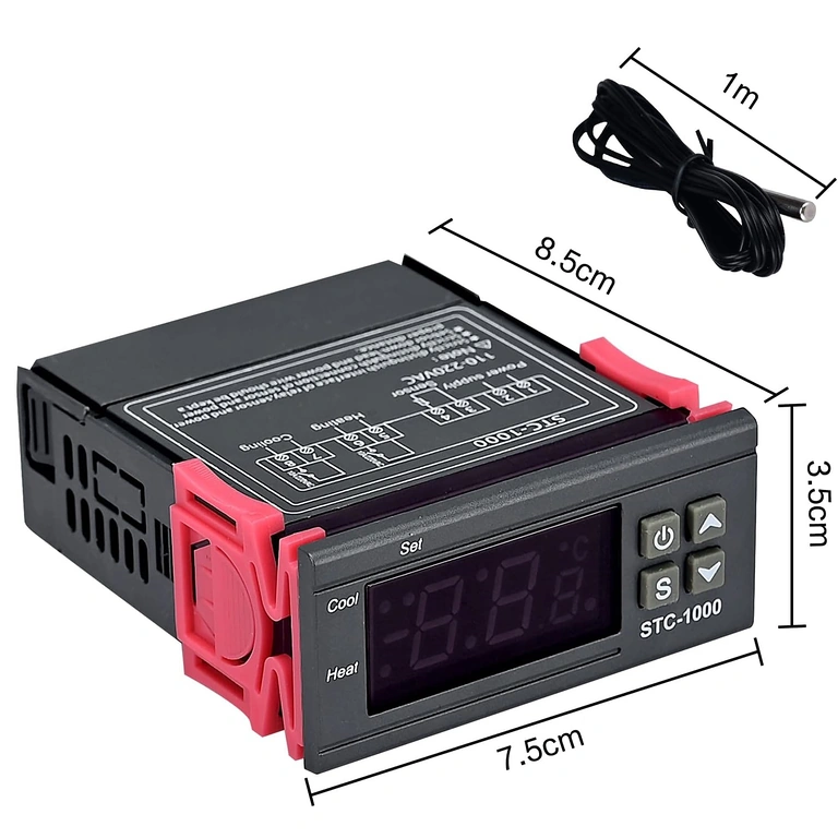 Teplotní regulátor STC1000 pro fermentaci piva, vína a domácí vaření