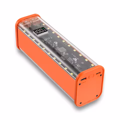 Power Bank Pouzdro pro 8 Baterií 18650 s PD & QC 22,5W – Power Bank Case Rychlé Nabíjení USB-C