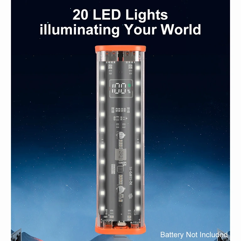 Integrovaná LED pouzdra power bank aktivace tlačítka