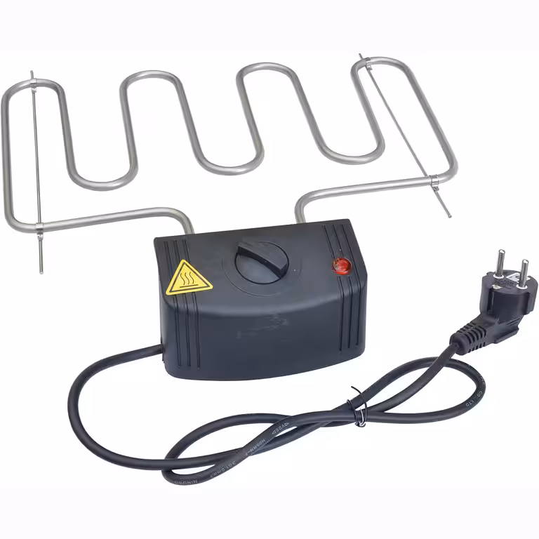 Elektrický Topný Odpor 2000W s Termostatem pro Udírny a Elektrické Grily – Topný Element
