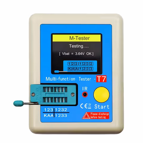 Tester tranzistorů, kondenzátorů a diod LCR-T7