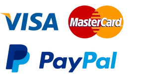 Bezpečné platební metody: PayPal, Visa a Mastercard
