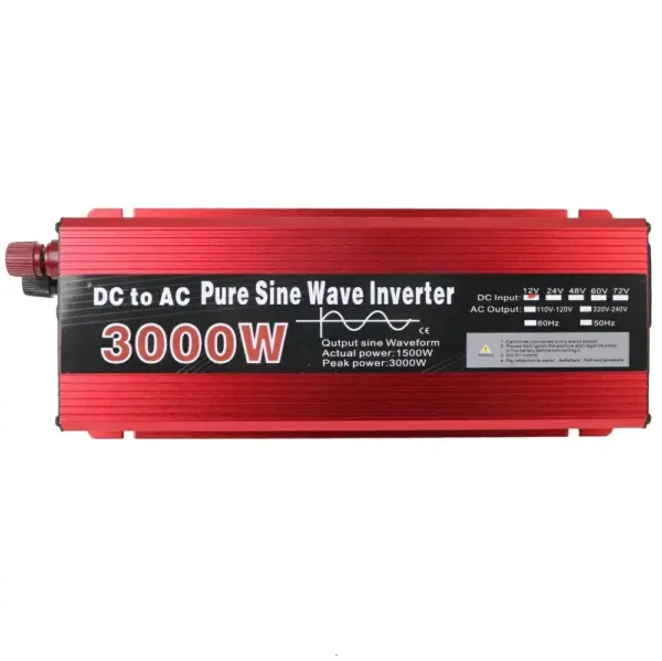 Auto měnič s čistě sinusovou baterií 12v 230v 1500w 2000w 3000w solární panely karavan